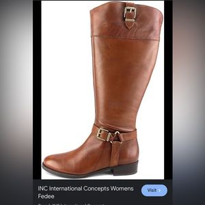 Inc Women’s Brown Leather Knee High Boots